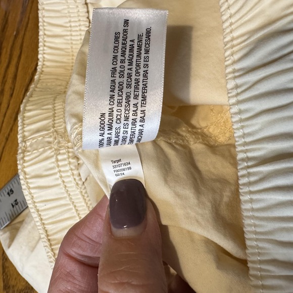 Wild Fable Cargo Pant Womens L Off White Utility D-Ring Target Lightweight Baggy - Picture 3 of 8